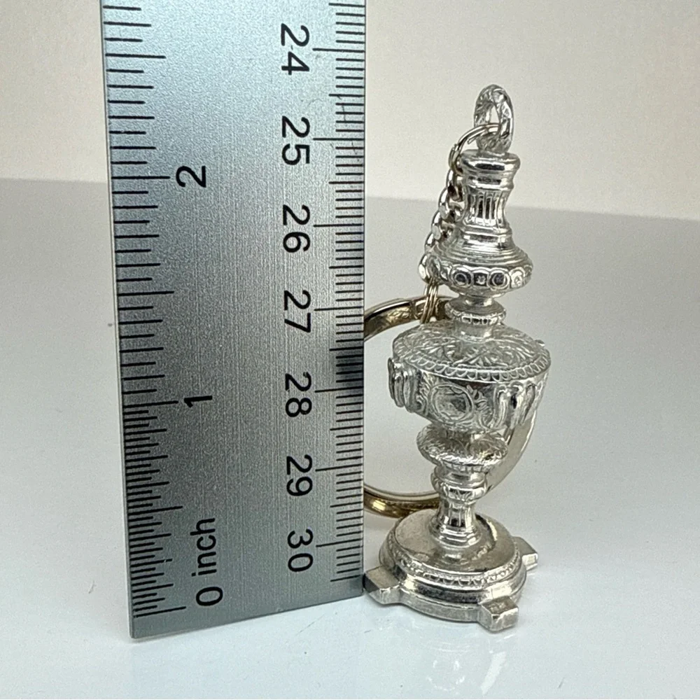 Kirk Stieff pewter keychain Elegant Silver Key Holder‎